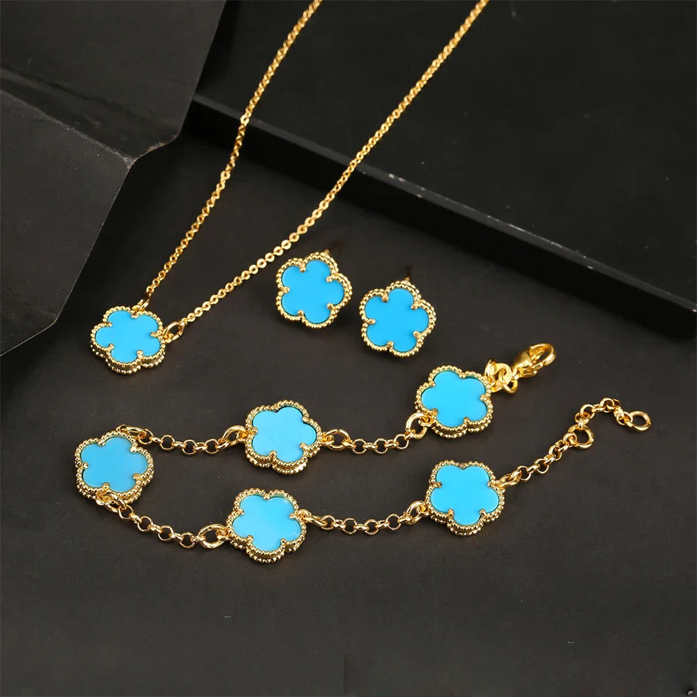 Five Leaf Flower Bracelet