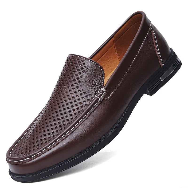 Leather Slip On Shoes Style