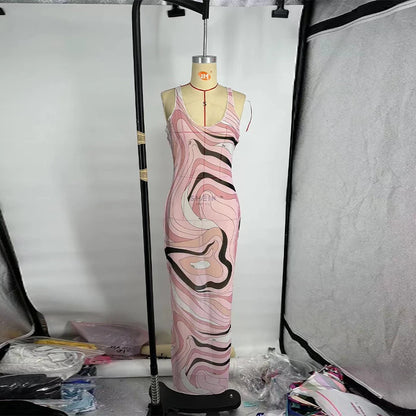 Sheer Mesh Bodycon Maxi Dress