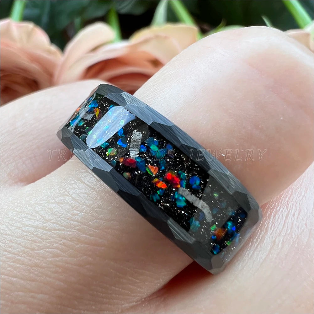 Tungsten Channel Wedding Band