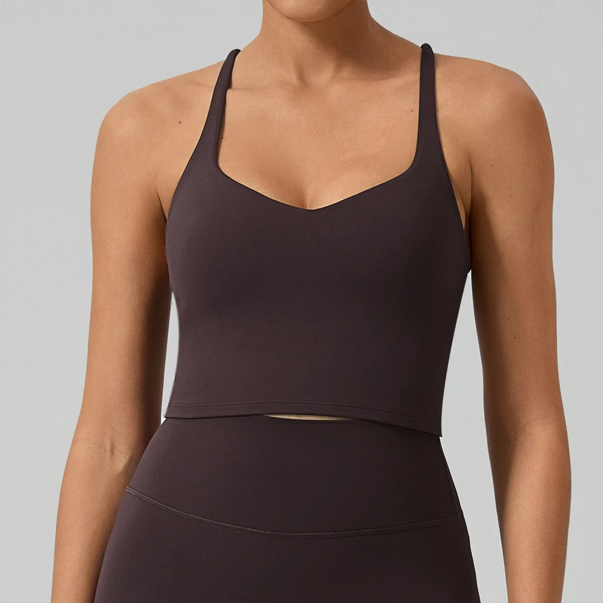 Hearuisavy Padded Cross-Back Camisole
