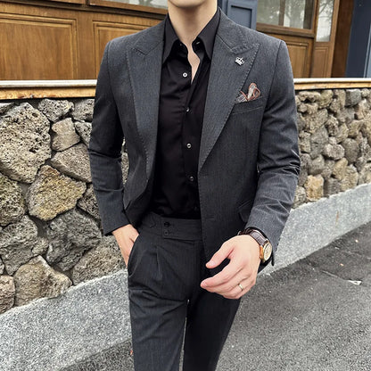 Italian Slim-Fit Luxury Wedding Suit