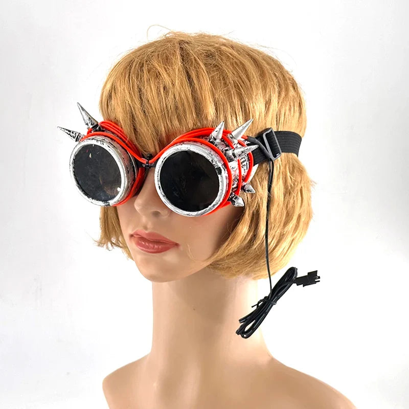 LED Steampunk Party Glasses