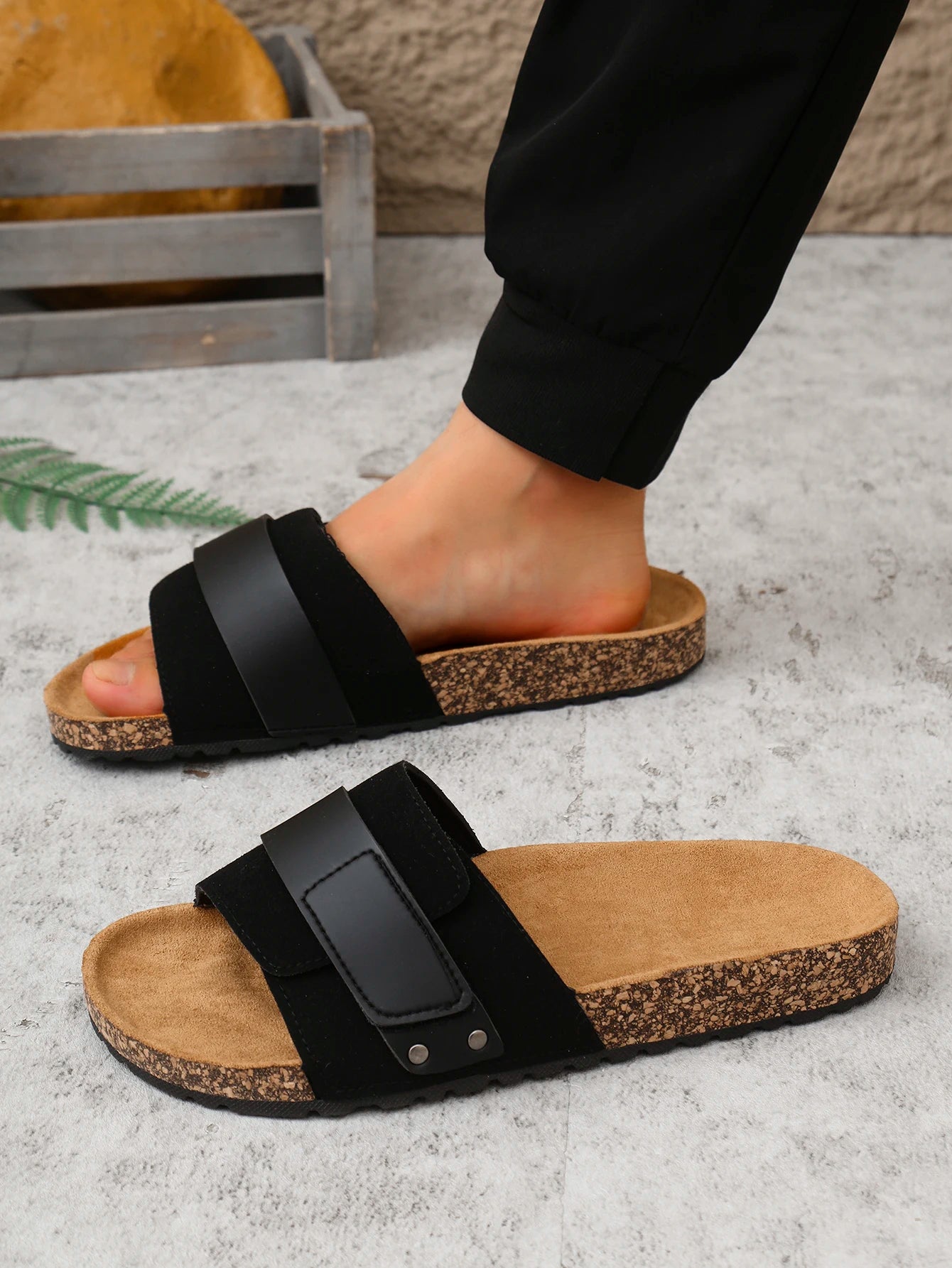 PU Slip-on Summer Slippers