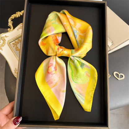 Oil Painting Print Square Scarf