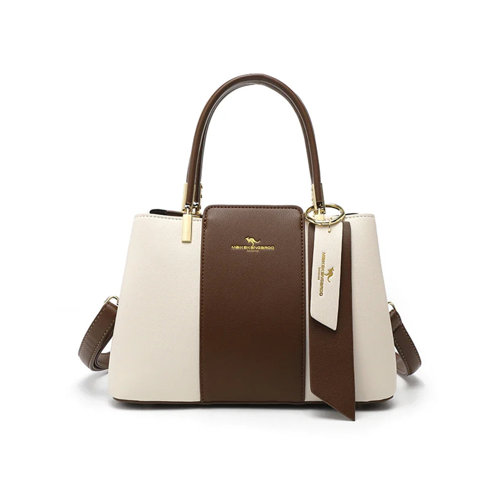 Printed Leather Shoulder Bag