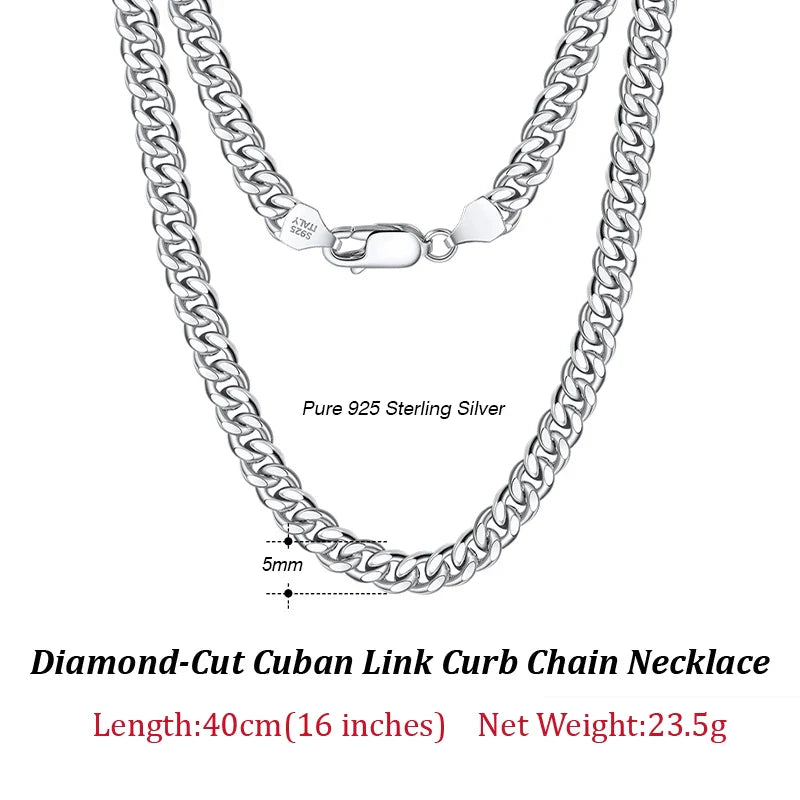 Italian Silver Cuban Bracelet