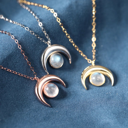 Moonstone Pendant Necklace