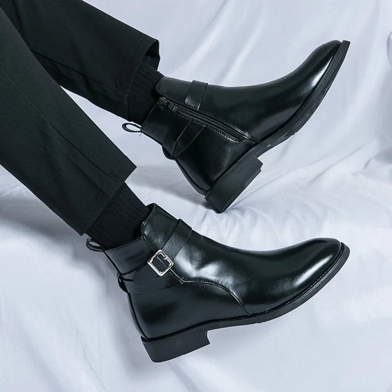Leather Waterproof Riding Boots