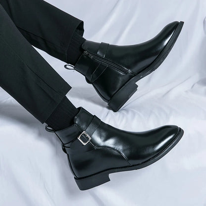 Leather Waterproof Riding Boots