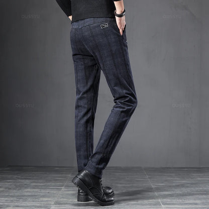 England Plaid Stretch Dress Pants