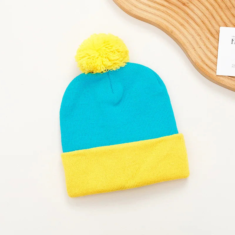 Cuffed Pom Beanie and Gloves Set