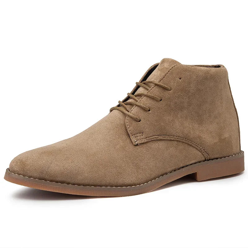 Brown Suede Leather Chelsea Boots