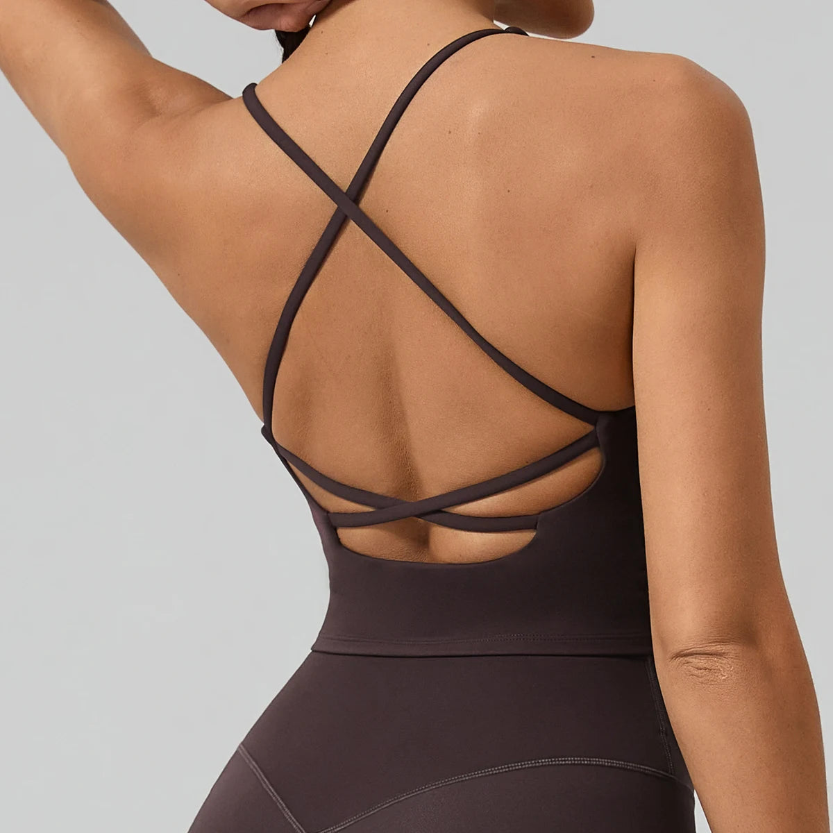 Hearuisavy Padded Cross-Back Camisole