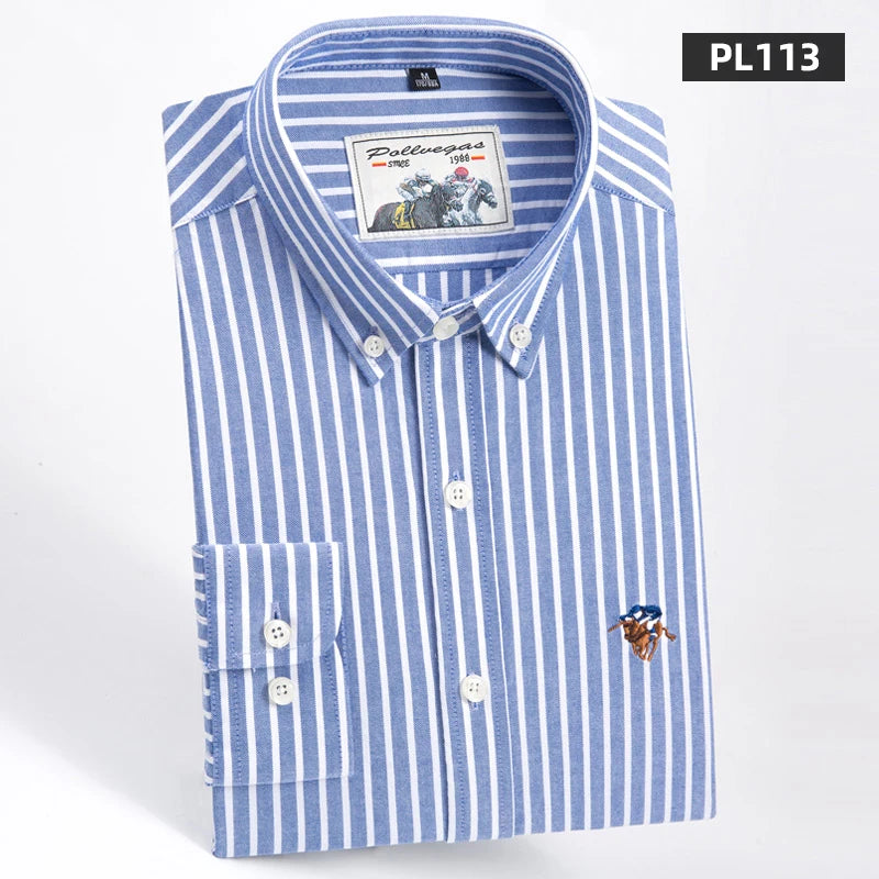 Oxford Striped Business Shirt