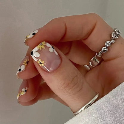 Green Leopard Press On Nails