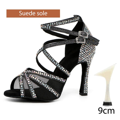 Rhinestone Latin Dance Shoes