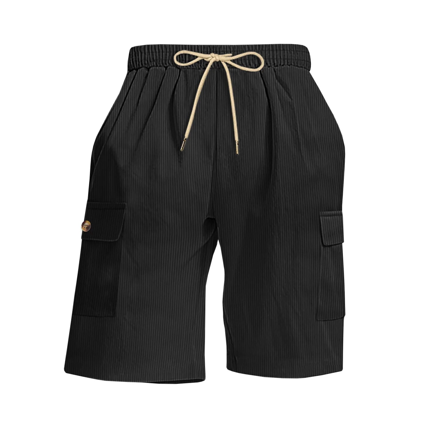 Corduroy Drawstring Beach Shorts