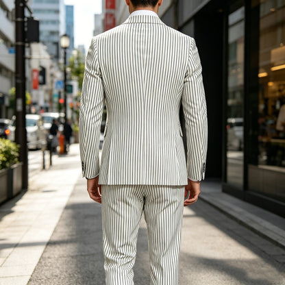 Pinstripe Three-Piece Formal Tuxedo