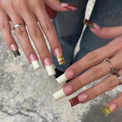 Glossy French Press On Nails