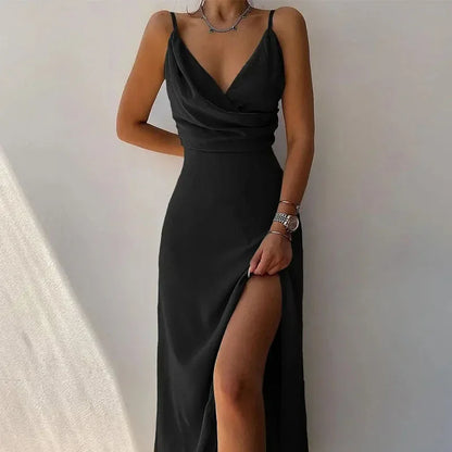Summer V-Neck Print Camisole Dress
