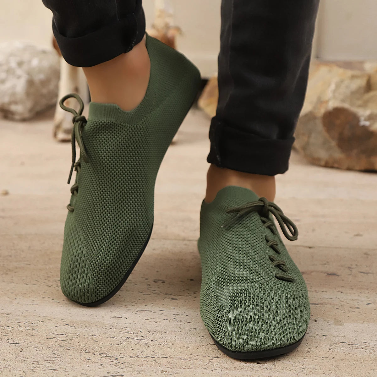 Anti-Slip Mesh Driving Loafers