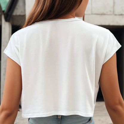 Batwing Sleeve Crop Top