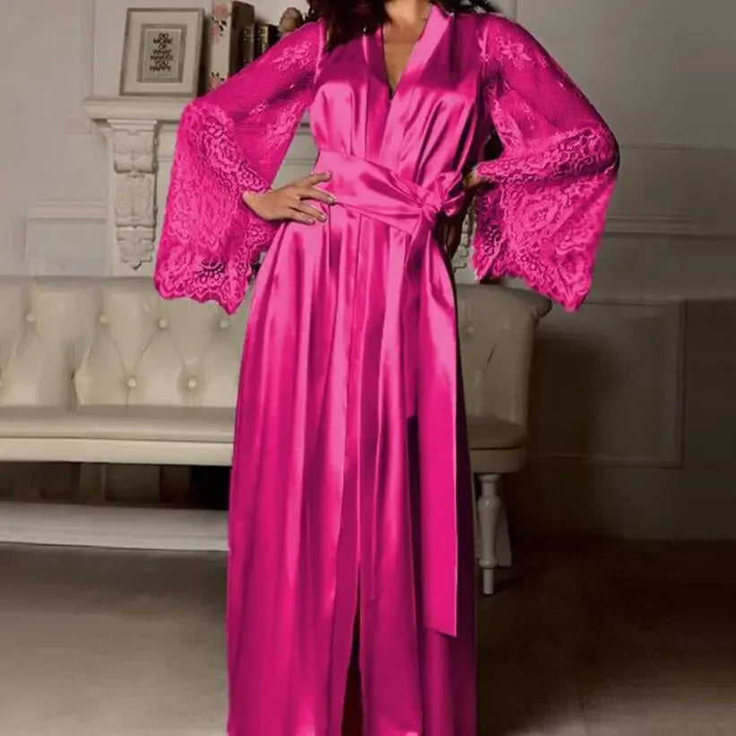 Luxury Long Sexy Women’s Homewear Pajamas Set