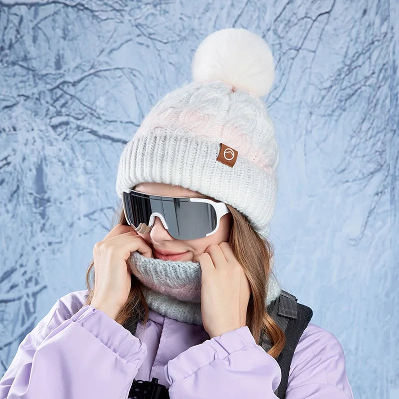 Knit Hat and Scarf Set