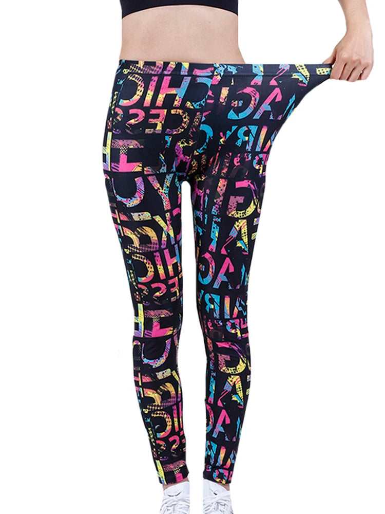 Floral Print High-Waist Jeggings