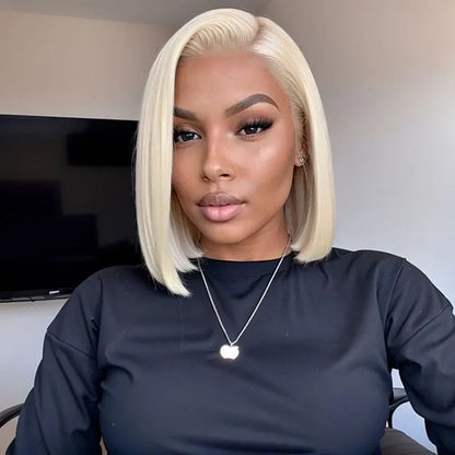 Short Straight Frontal Wig