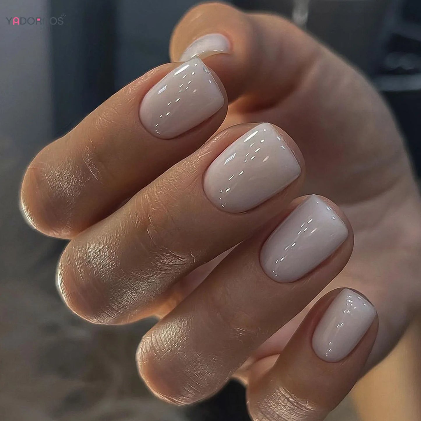 White Minimalist Press Nails