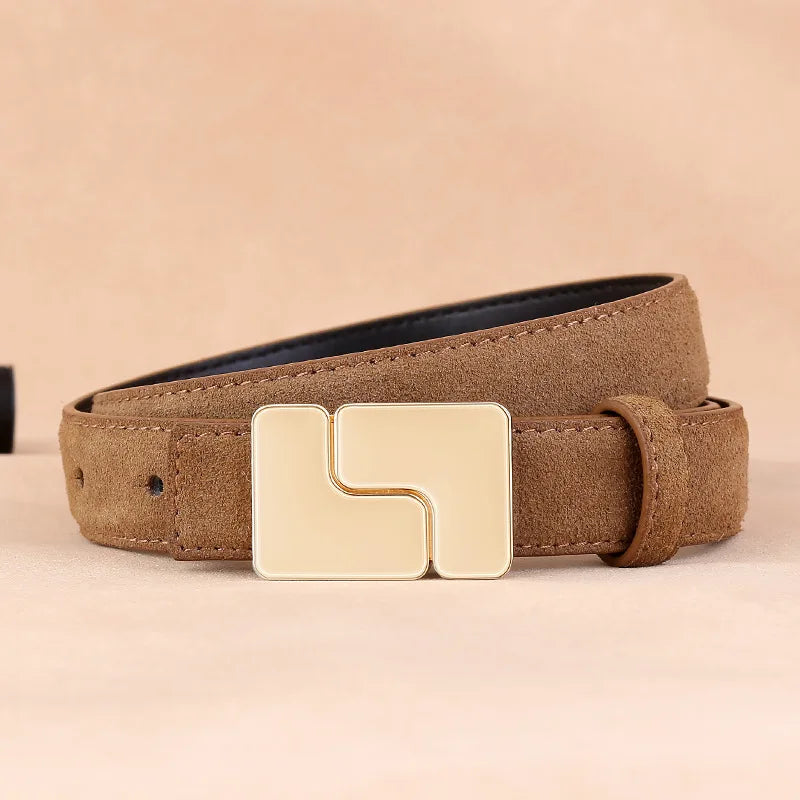Suede Leather Belt