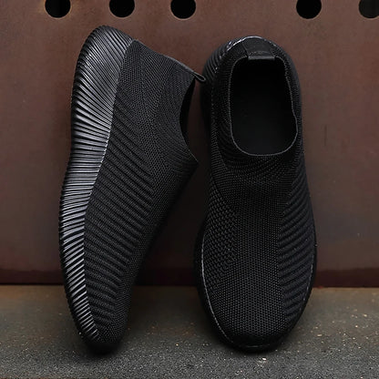 Solid Color Woven Sneakers