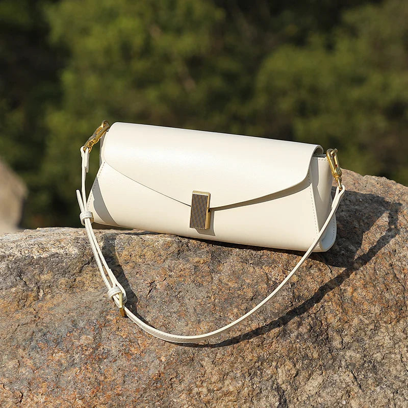 Square Leather Shoulder Bag