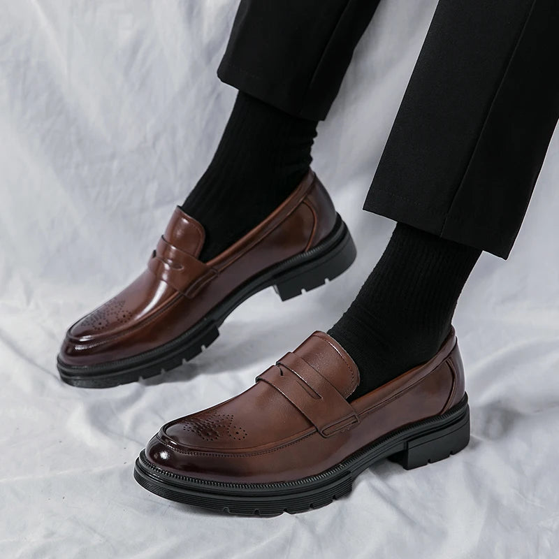 Leather Business Breathable Shoes