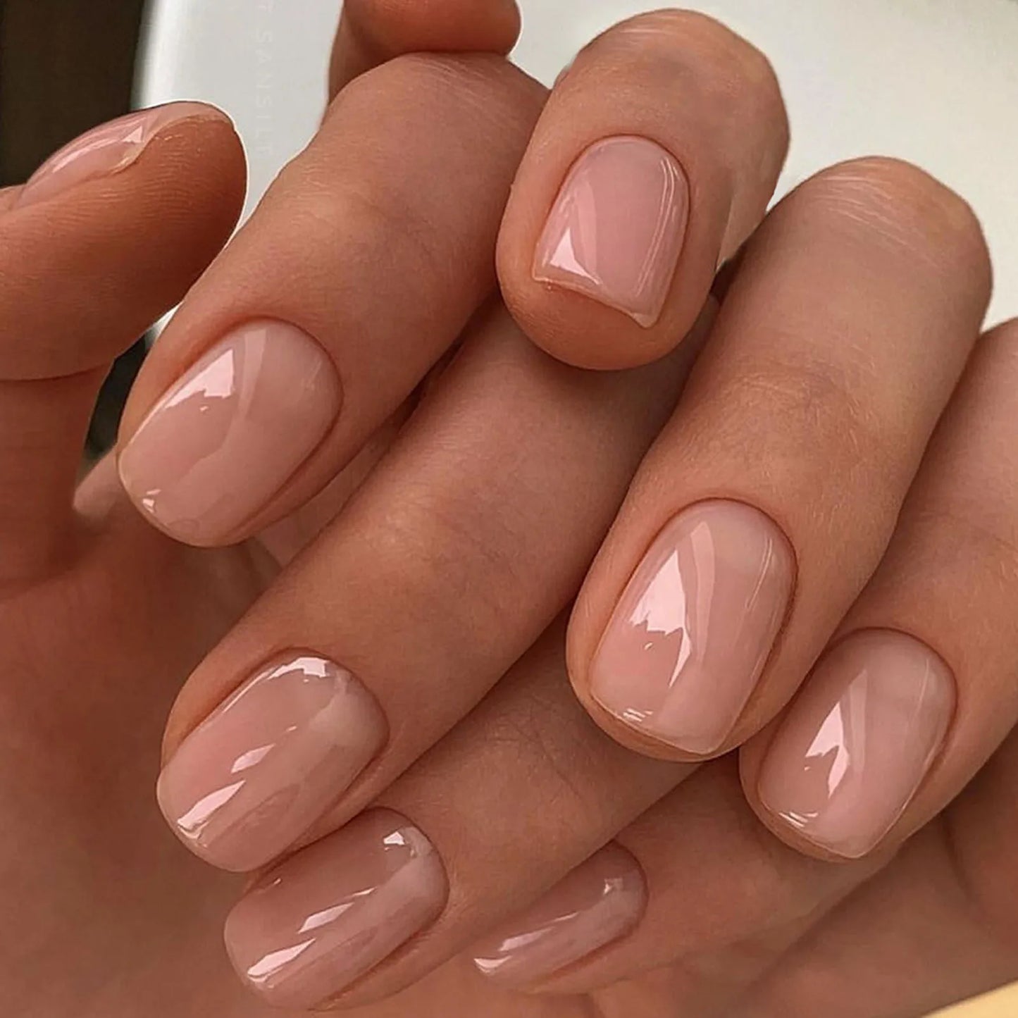 White Minimalist Press Nails