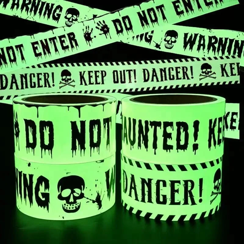 Glow-in-the-Dark Warning Tape