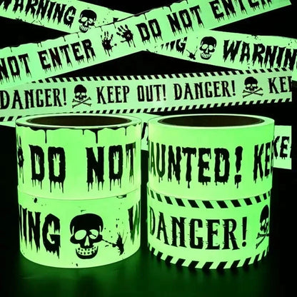 Glow-in-the-Dark Warning Tape
