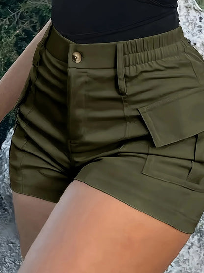 Olive Green Cargo Shorts