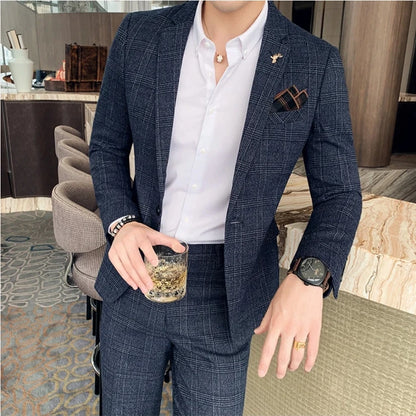 Boutique Slim-Fit Business Suit Set