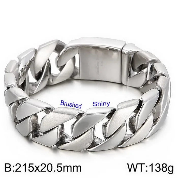 Geometric Link Chain Bracelet