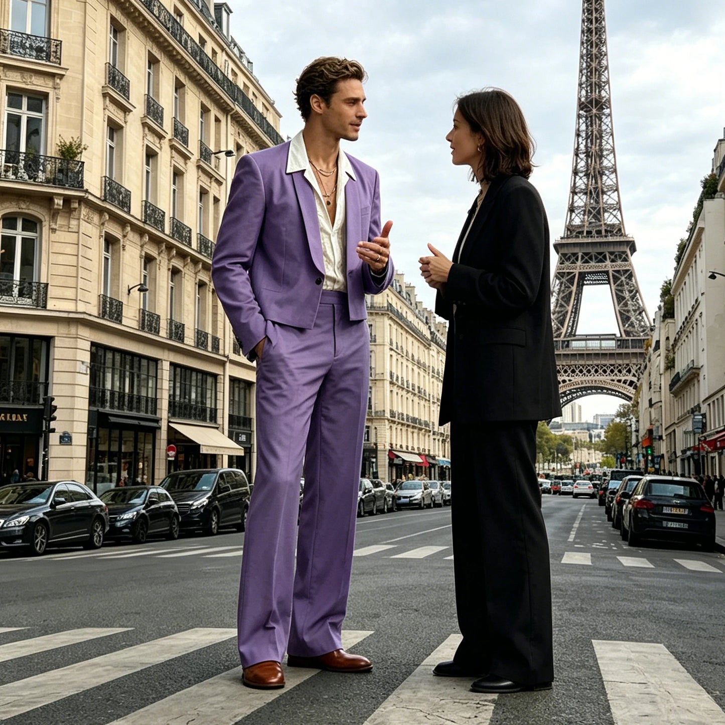 Cropped Blazer Flare Pants Tuxedo Set