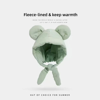 Plush Bear Ear Beanie