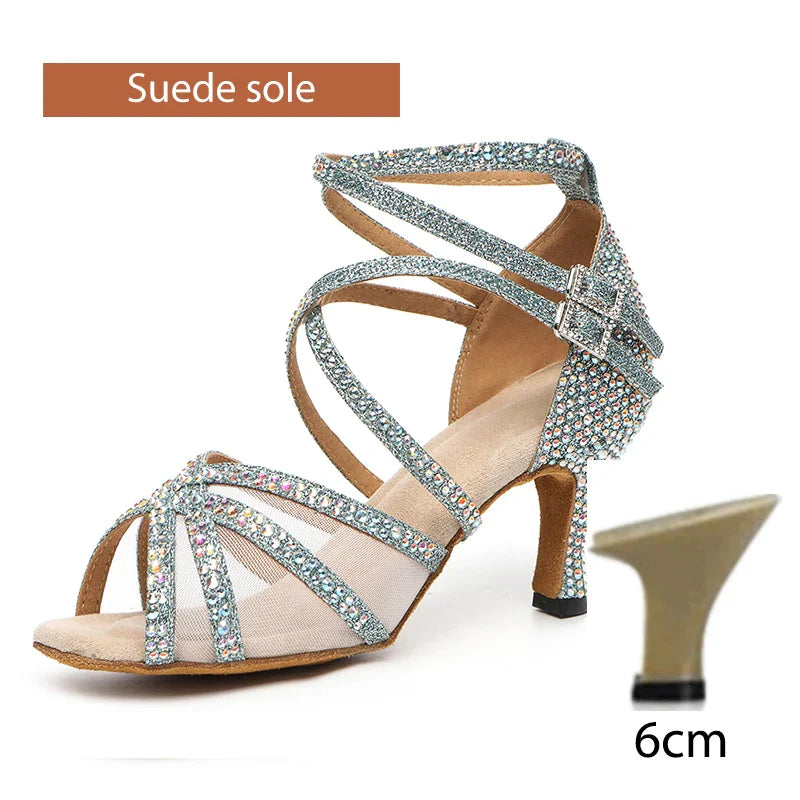 Rhinestone Latin Dance Shoes
