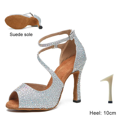 Rhinestone Latin Dance Shoes