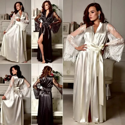 Luxury Long Sexy Women’s Homewear Pajamas Set