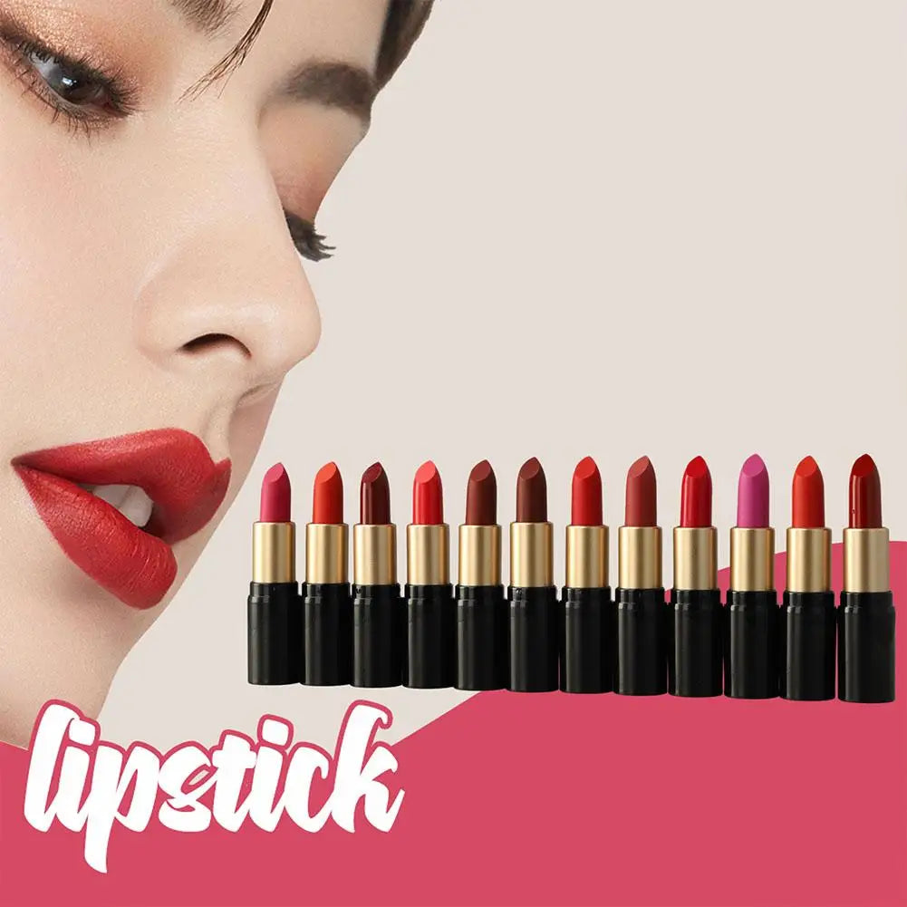 12 Color Matte Waterproof Lipstick