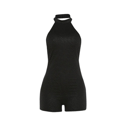 Glitter Dot Halter Playsuit