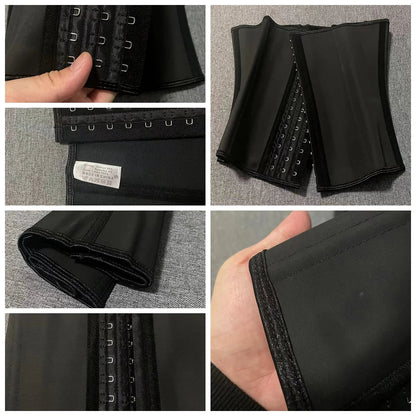 9-Steel-Bone Underbust Latex Waist Trainer
